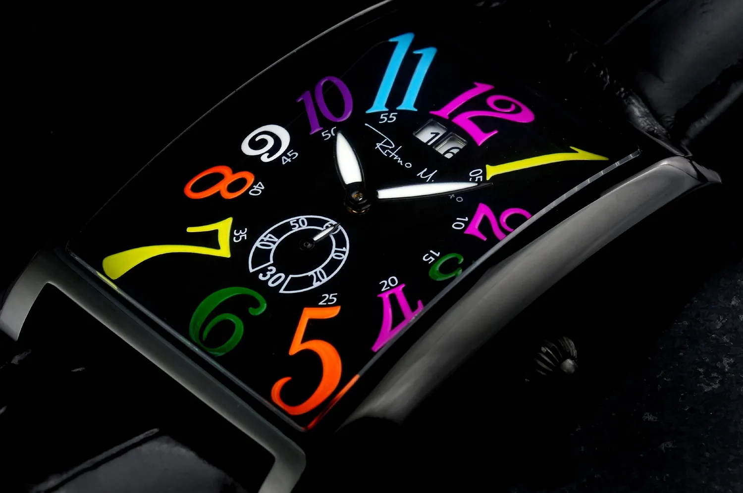 Ritmo Mundo Gran Data 2621-5 orologio nero rainbow 53mm