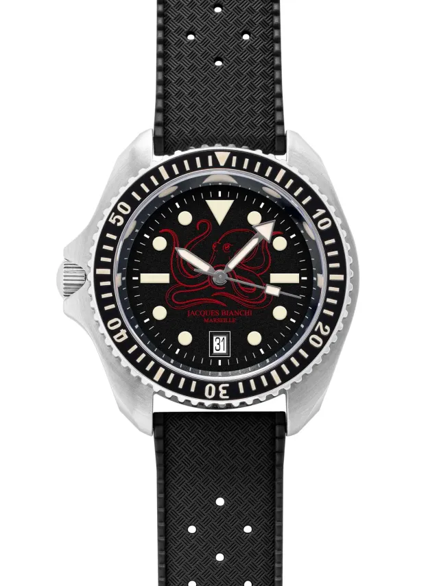 Jacques Bianchi JB200 Poulpro Rouge orologio nero rosso