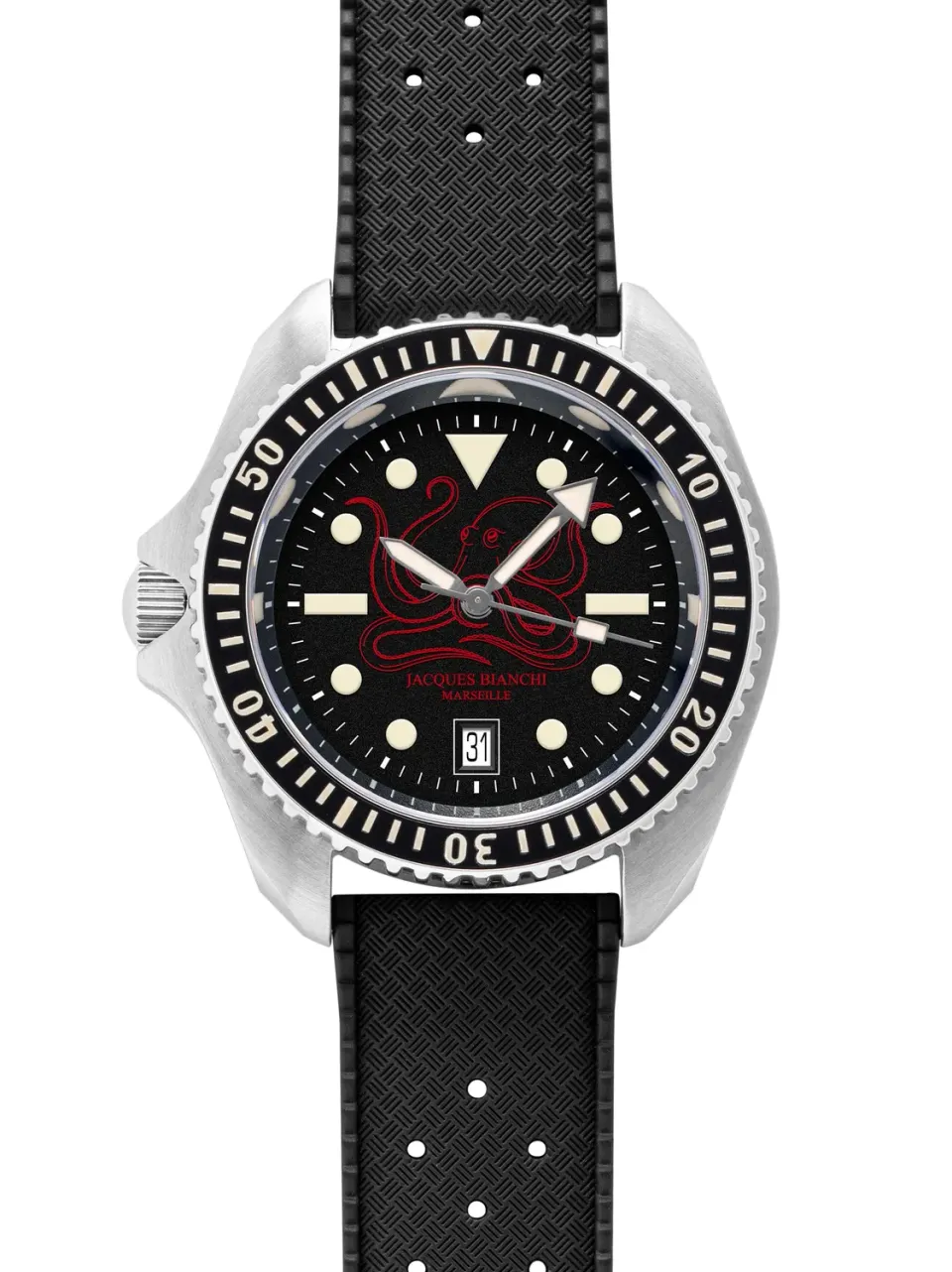 Jacques Bianchi JB200 Poulpro Rouge orologio nero rosso