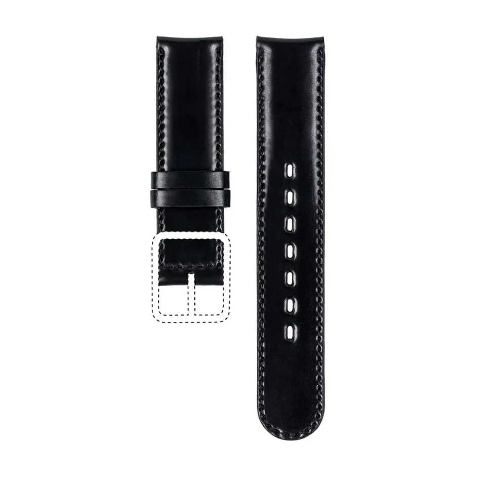Ressence TYPE 1 cinturino pelle cavallo nero 20mm Regular