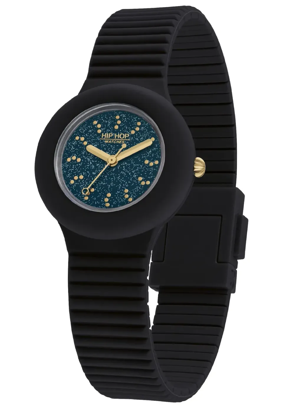Hip Hop Fly to the Stars orologio donna silicone nero 32mm