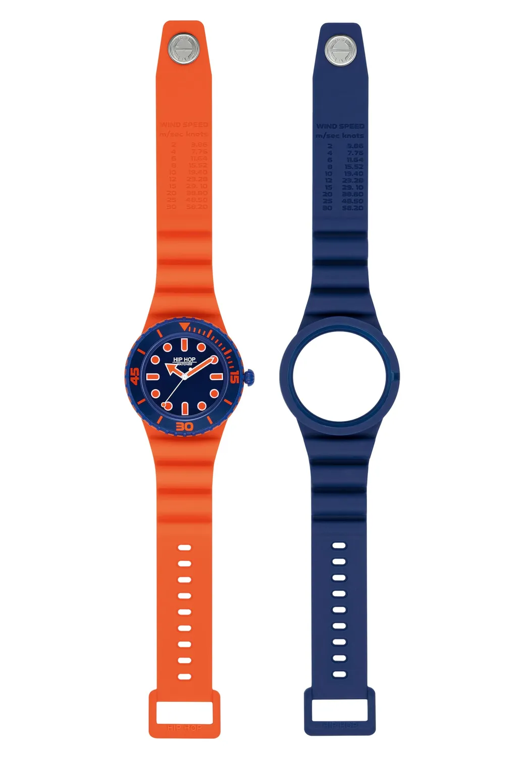 Hip Hop Master orologio uomo silicone giallo 41 mm