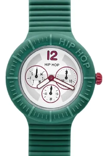 Hip Hop Master HWU0173 orologio uomo silicone verde