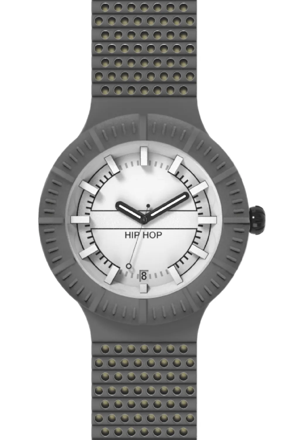 Hip Hop X Man orologio uomo silicone 42 mm ipoallergenico