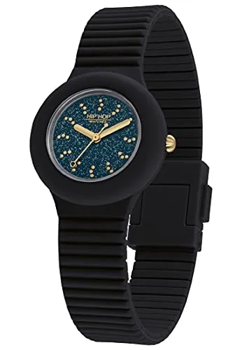 Hip Hop Fly to the Stars orologio donna silicone nero 32mm