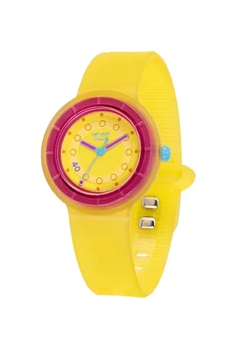 Hip Hop Hero.Dot Solar orologio donna giallo 34mm