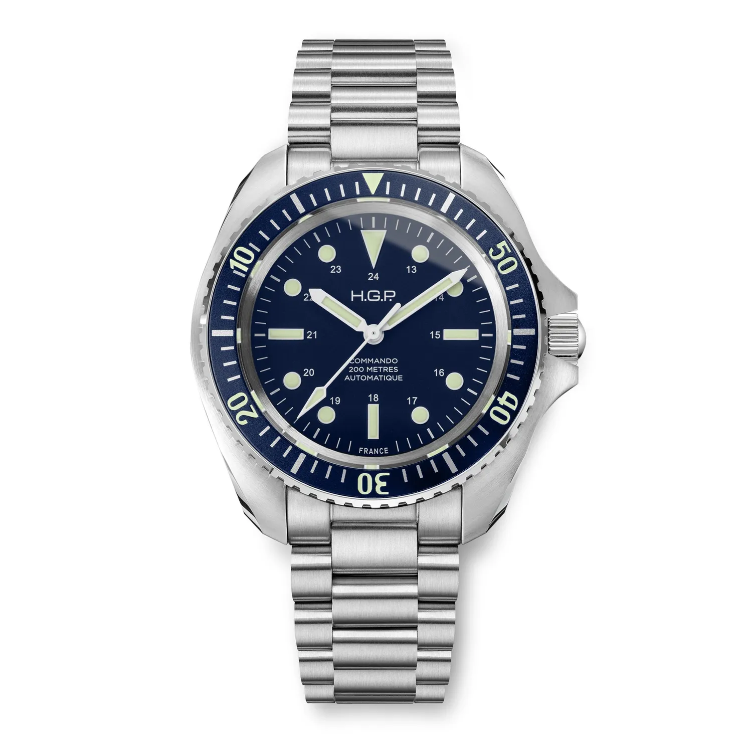 H.G.P. Diver Commando orologio automatico 42 mm blu
