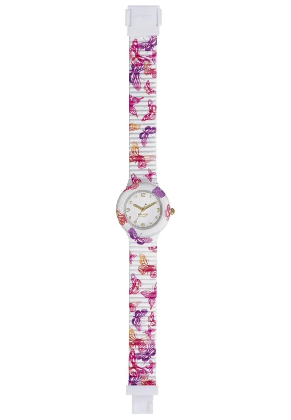 Hip Hop Animals Addicted Butterfly orologio donna bianco