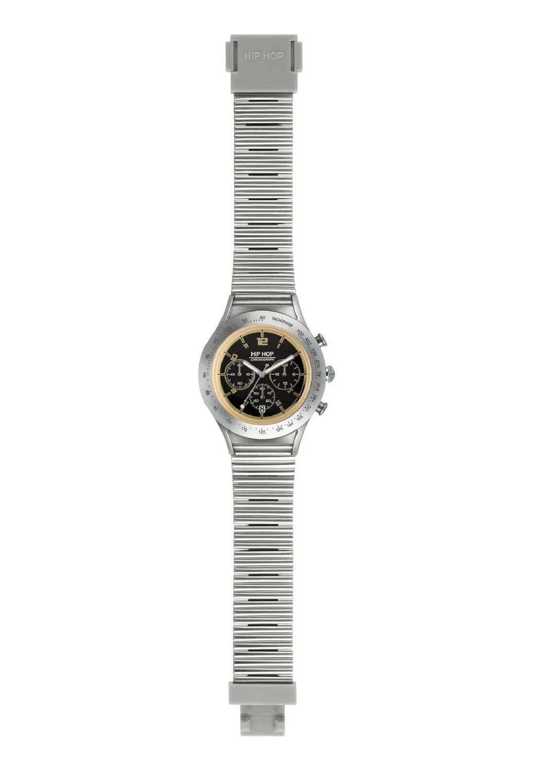 Hip Hop X Man HWU0731 orologio uomo alluminio crono argento