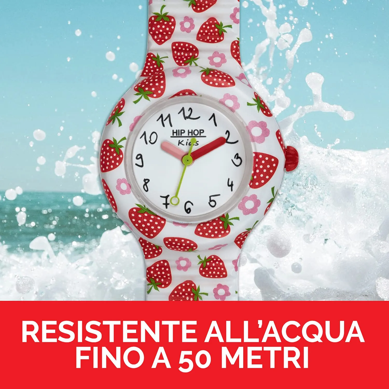 Hip Hop Kids Fun orologio bambina silicone stampato 28 mm