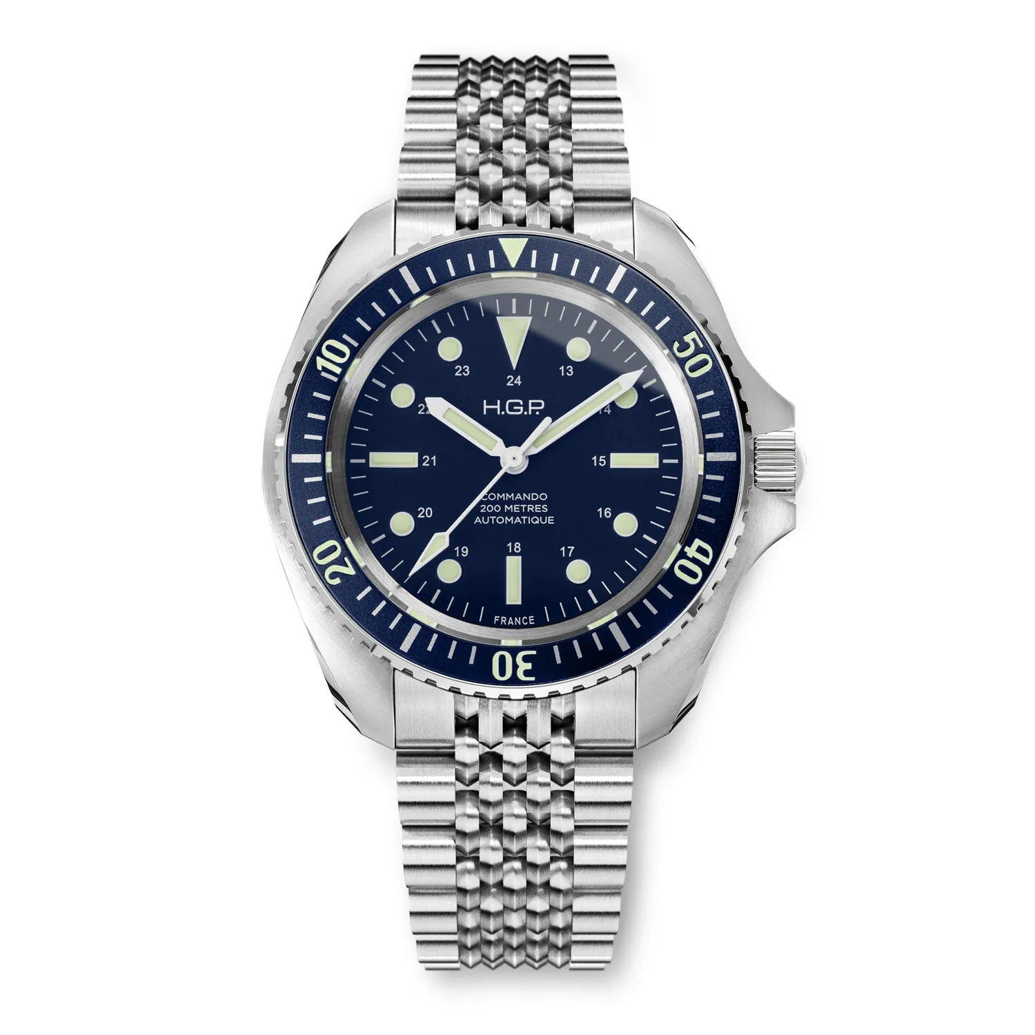 H.G.P. Diver Commando orologio automatico 42 mm blu