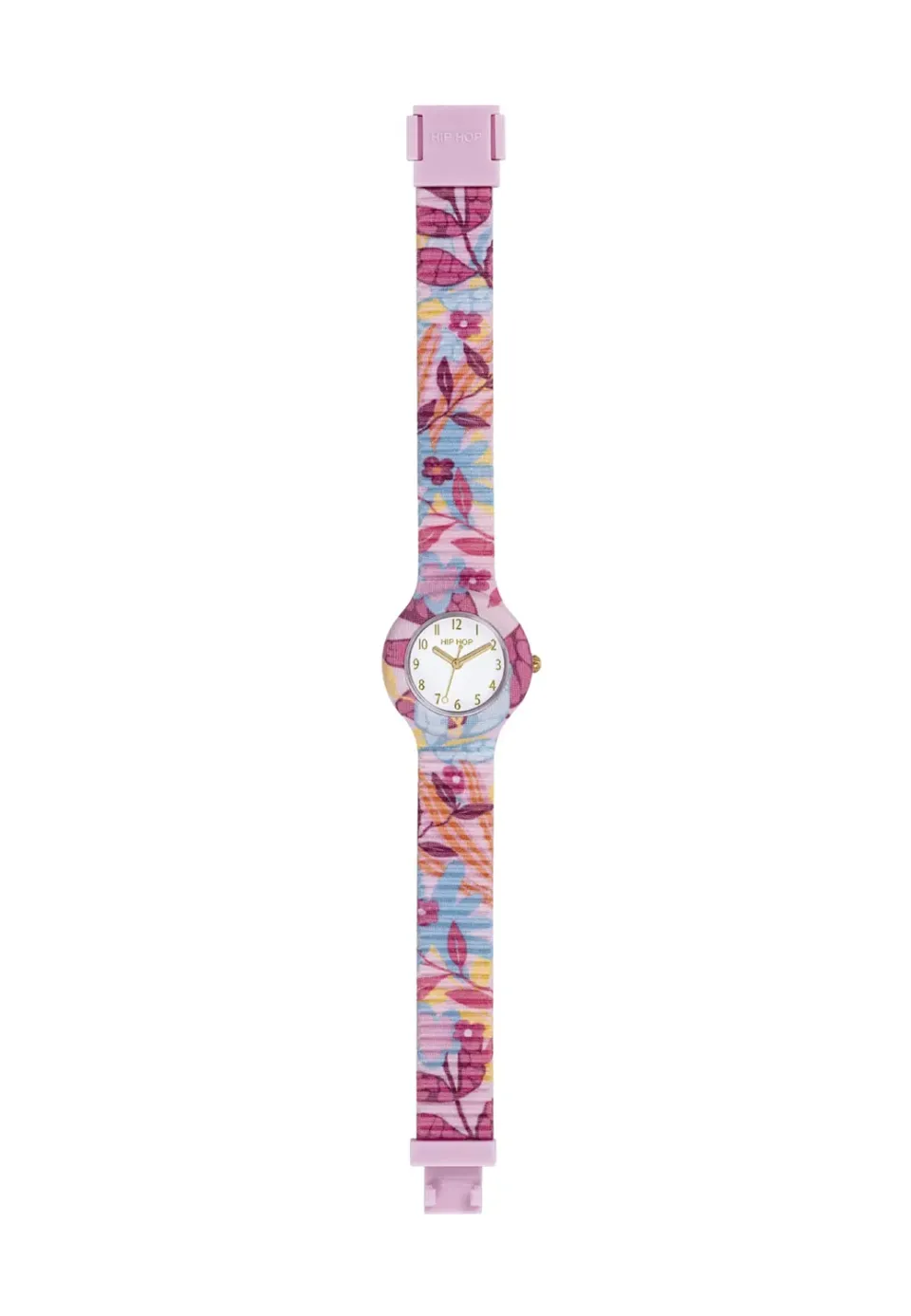 Hip Hop Clori orologio donna rosa fiori silicone 32 mm