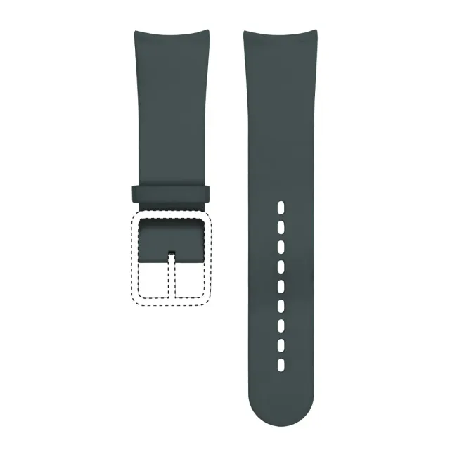 Ressence Type 2 cinturino gomma nero-blu-verde 22-20 mm