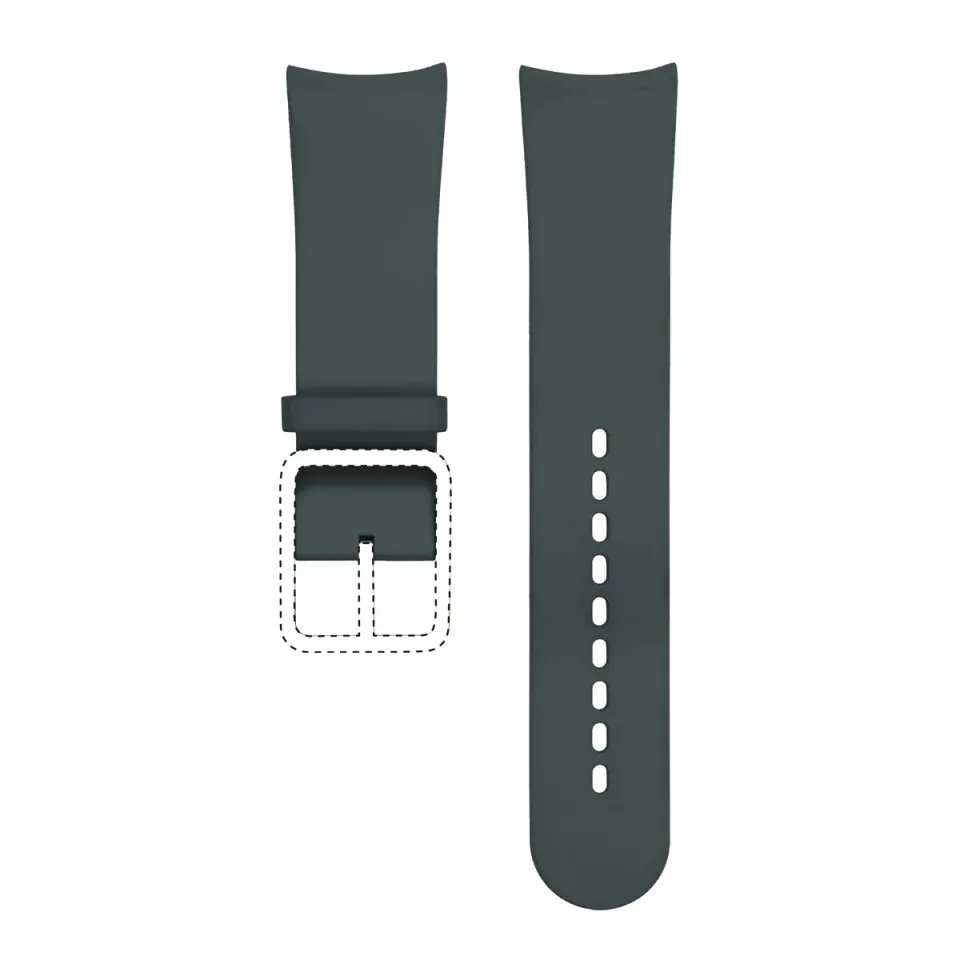 Ressence Type 2 cinturino gomma nero-blu-verde 22-20 mm