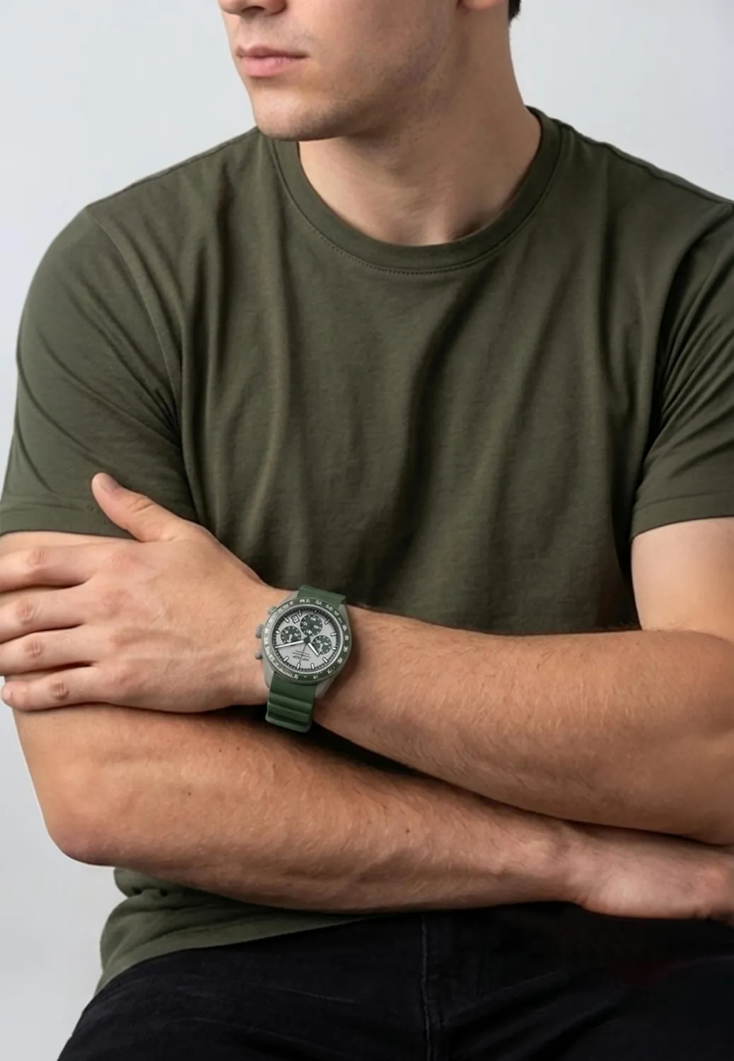 Hip Hop X Man HWU1346 orologio uomo cronografo verde