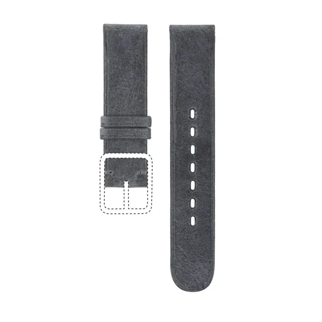 Ressence Type 1 Type 8 cinturino pelle grigio 20 mm antilope