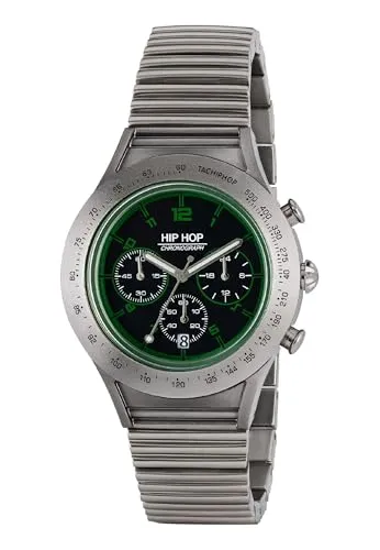 Hip Hop X Man HWU0731 orologio uomo alluminio crono argento