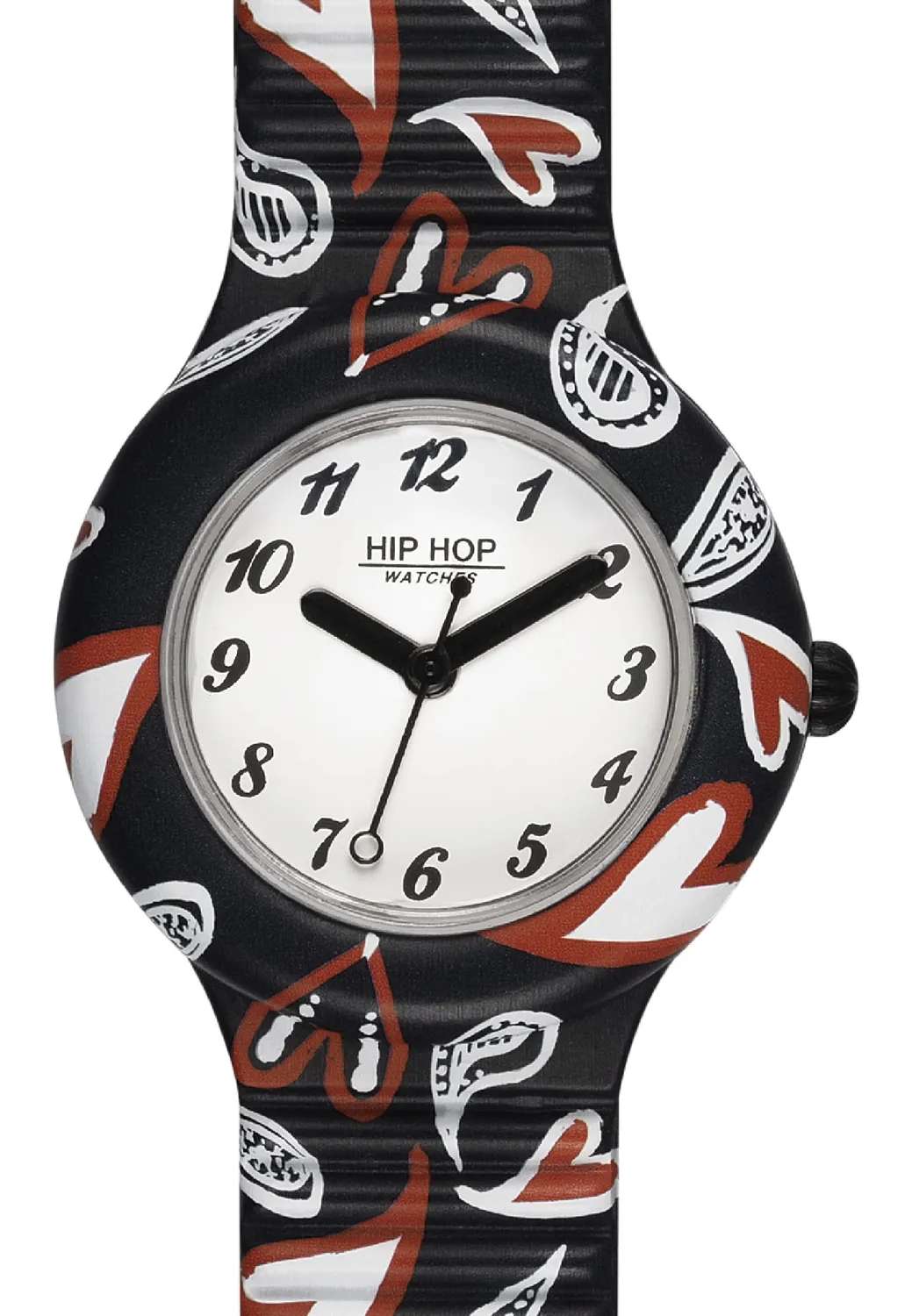 Hip Hop Hero 32 Heart orologio donna nero bianco 32 mm