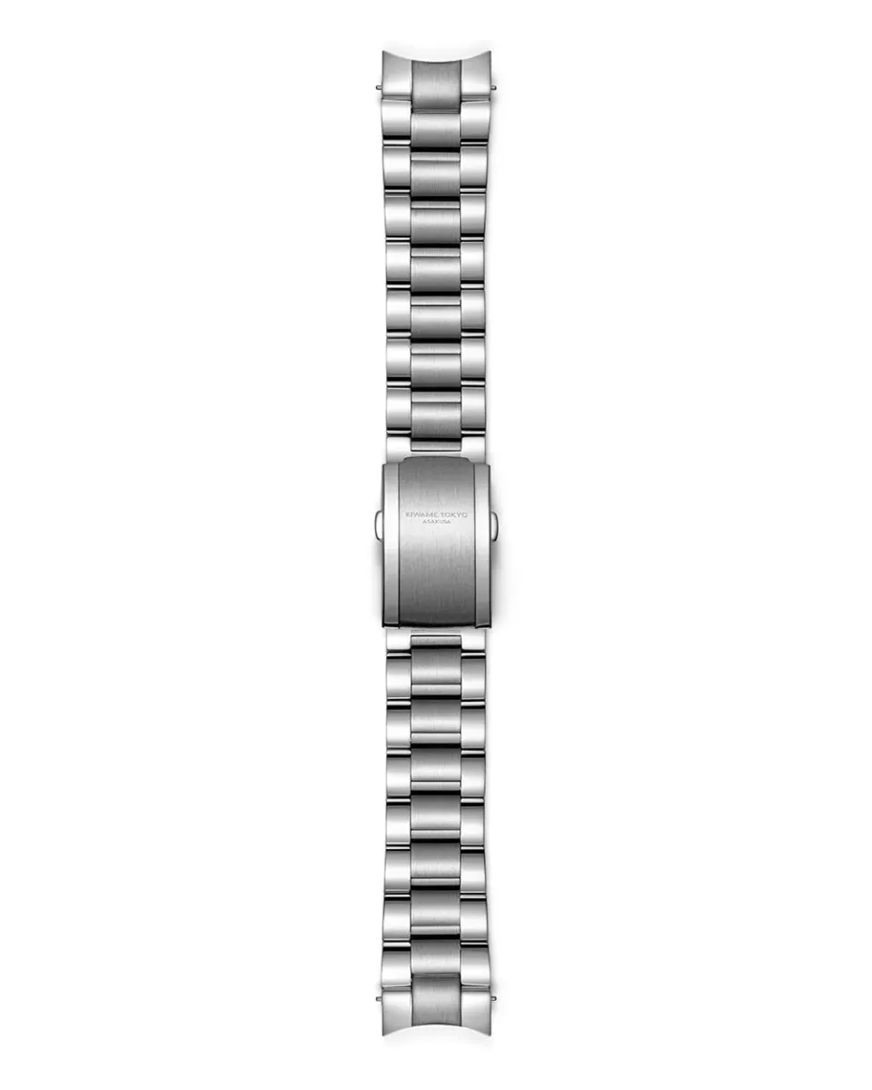 Kiwame Tokyo Flat Link bracciale orologio acciaio