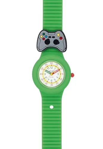 Hip Hop Pintastic HWU1318 orologio bambini verde silicone