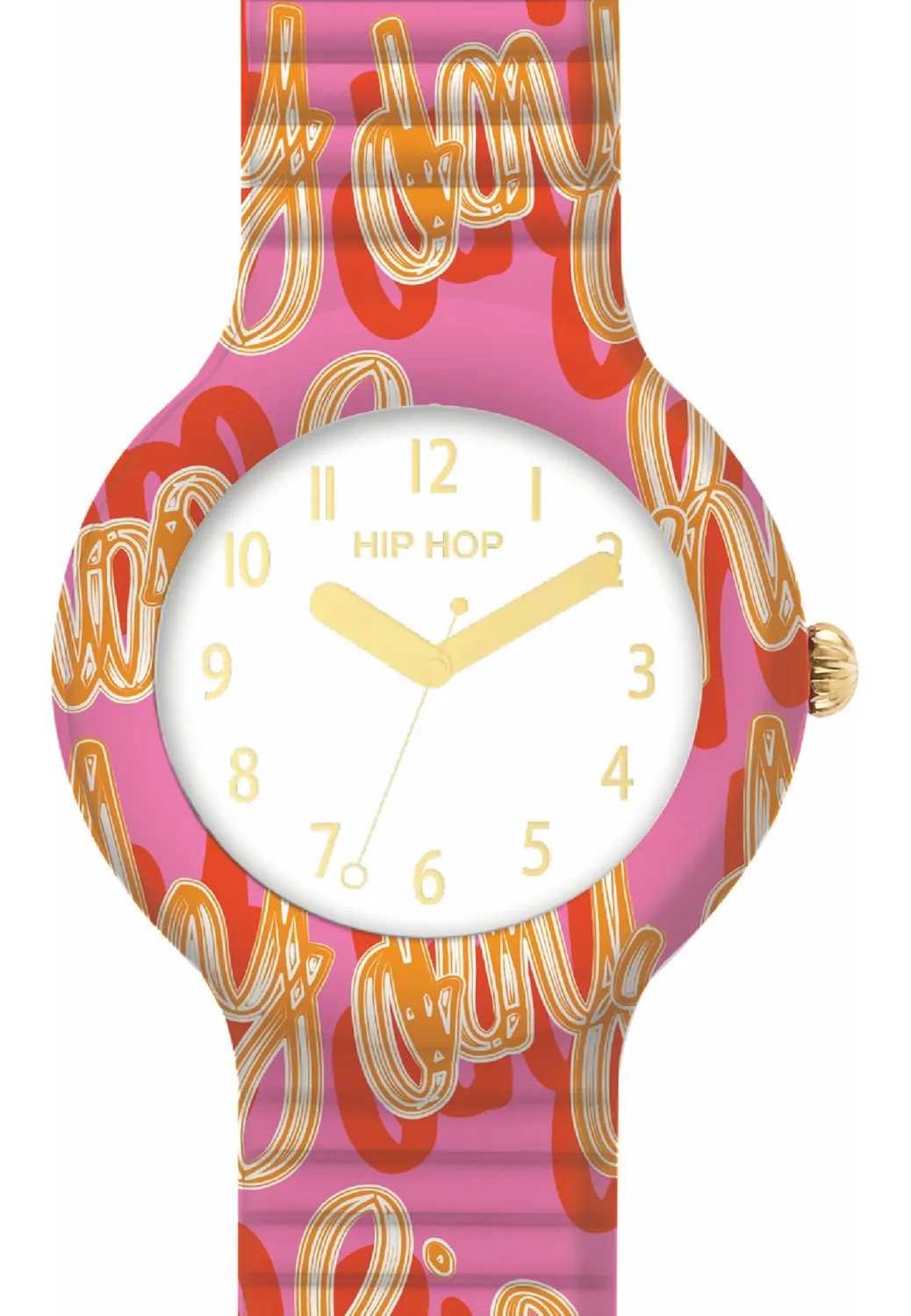 Hip Hop Hero 32 HWU1152 orologio donna arancio tessuto