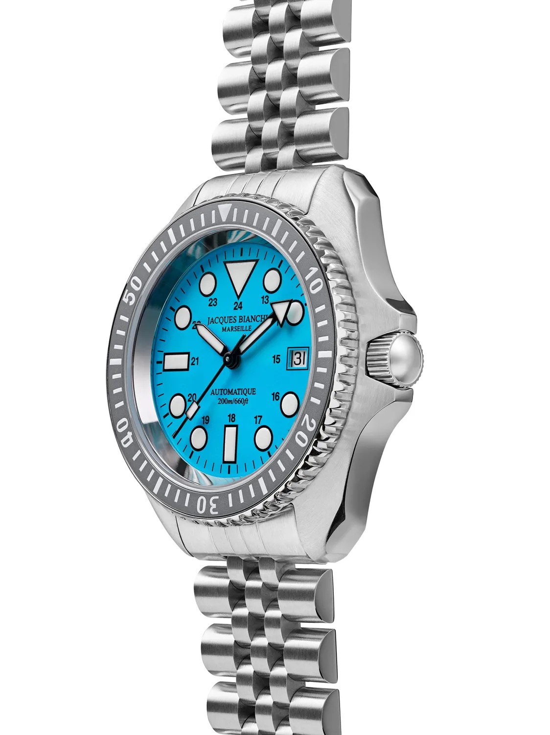 Jacques Bianchi JB200 Aquastrike Bleue orologio automatico 42 mm