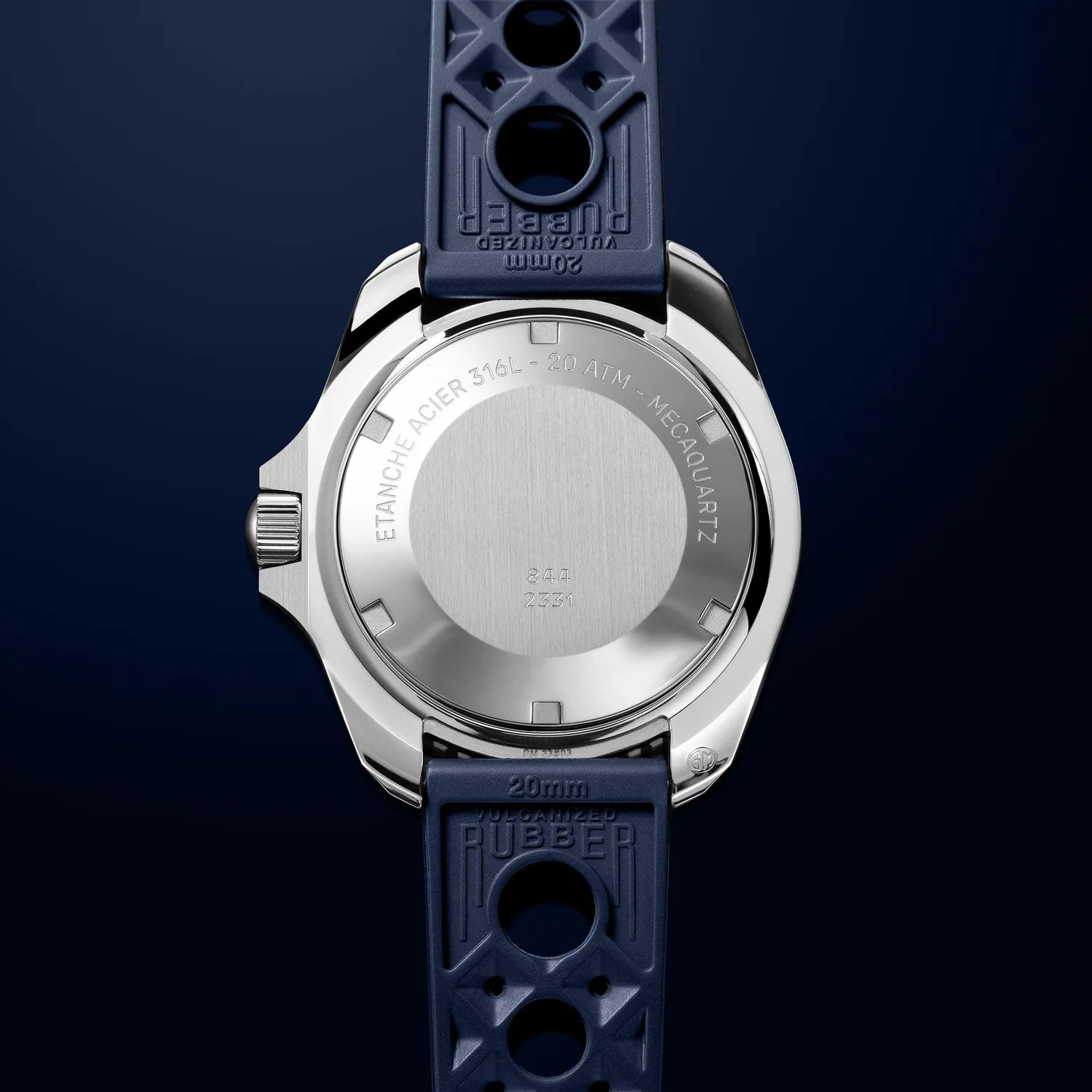 H.G.P. Diver 200M Mecaquartz orologio subacqueo lunetta blu 200m