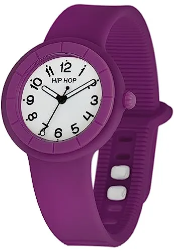 Hip Hop Hero.Dot orologio donna viola silicone 34 mm