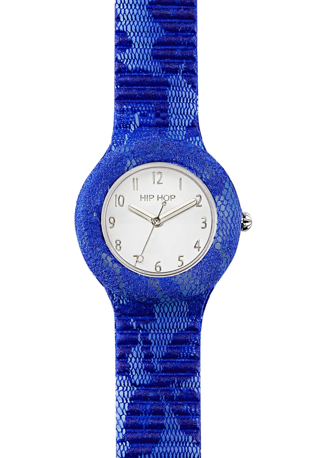 Hip Hop Lace orologio donna blu bianco pizzo 32 mm
