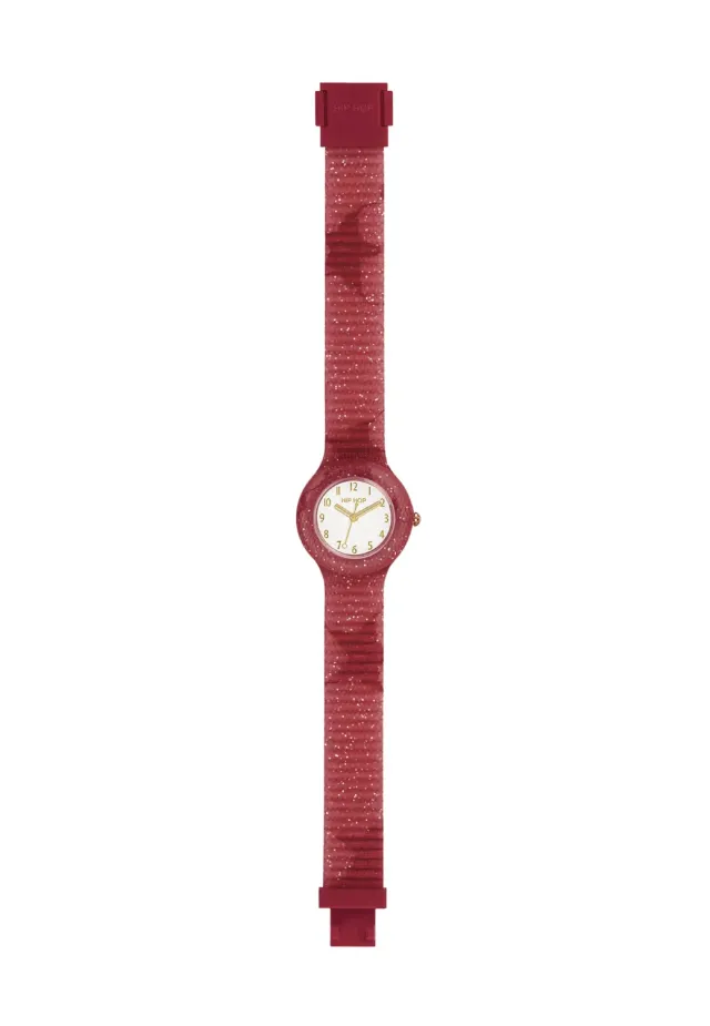 Hip Hop Lace orologio donna rosso silicone 32 mm