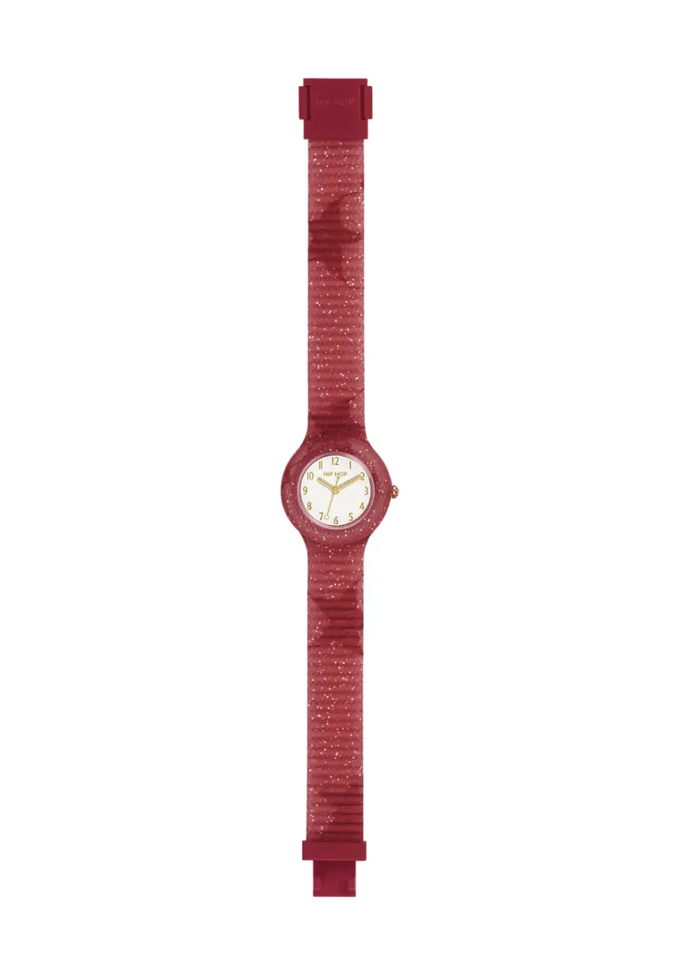 Hip Hop Lace orologio donna rosso silicone 32 mm