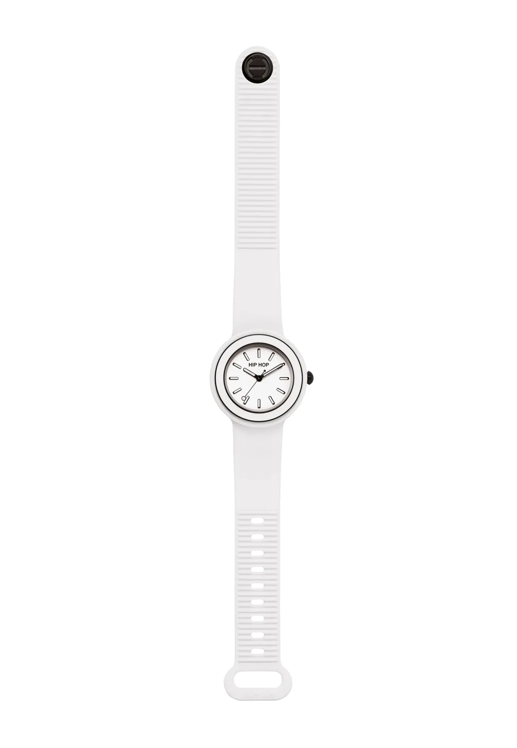 Hip Hop Hero.Dot Bezel orologio donna bianco 34 mm silicone