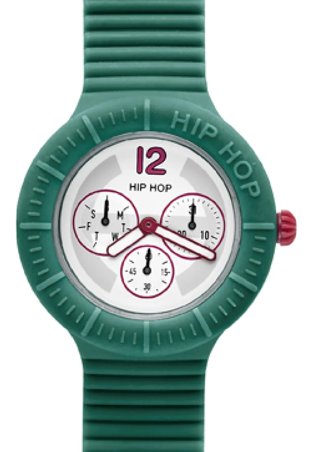 Hip Hop Master HWU0173 orologio uomo silicone verde