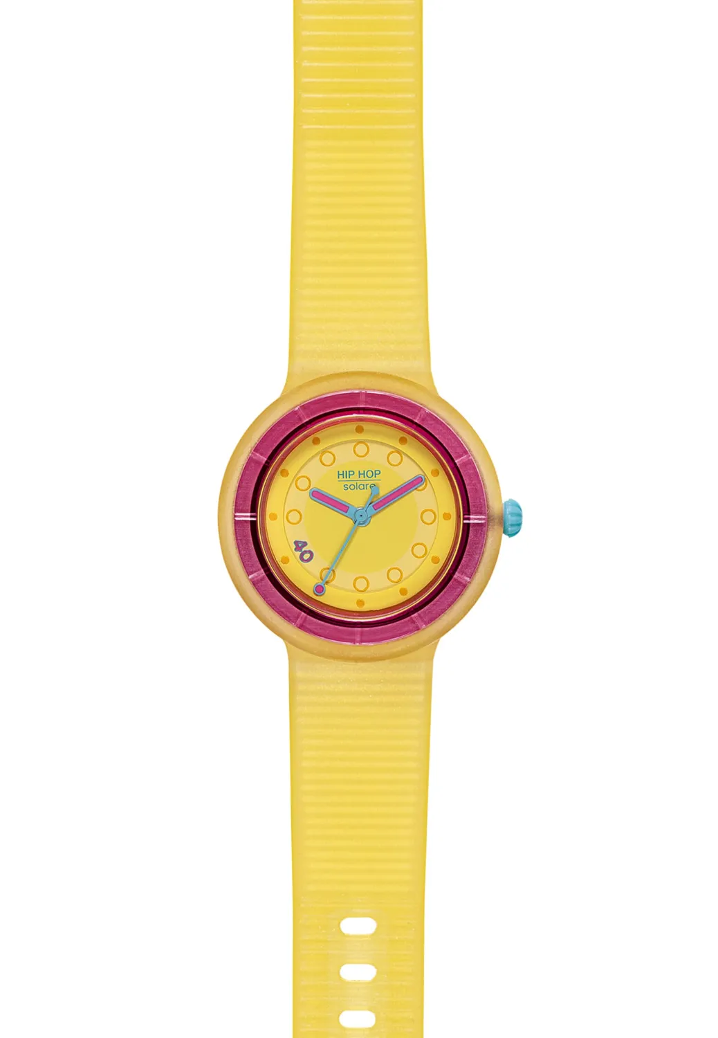 Hip Hop Hero.Dot Solar orologio donna giallo 34mm