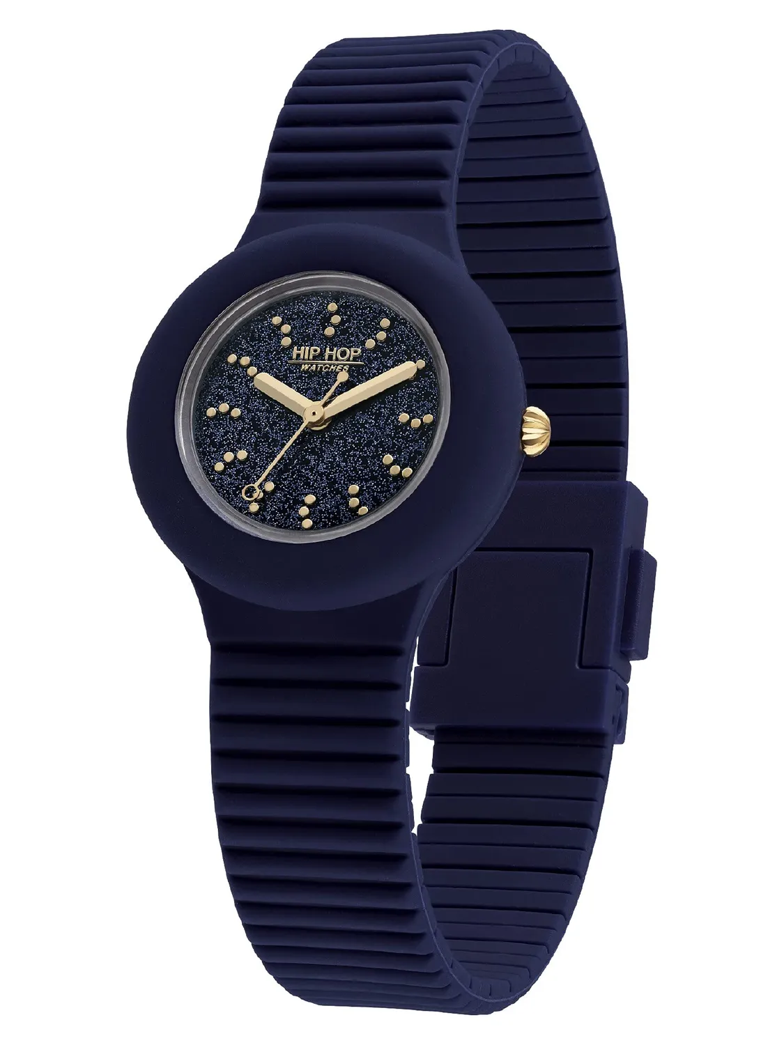 Hip Hop Fly to the Stars orologio donna silicone nero 32mm