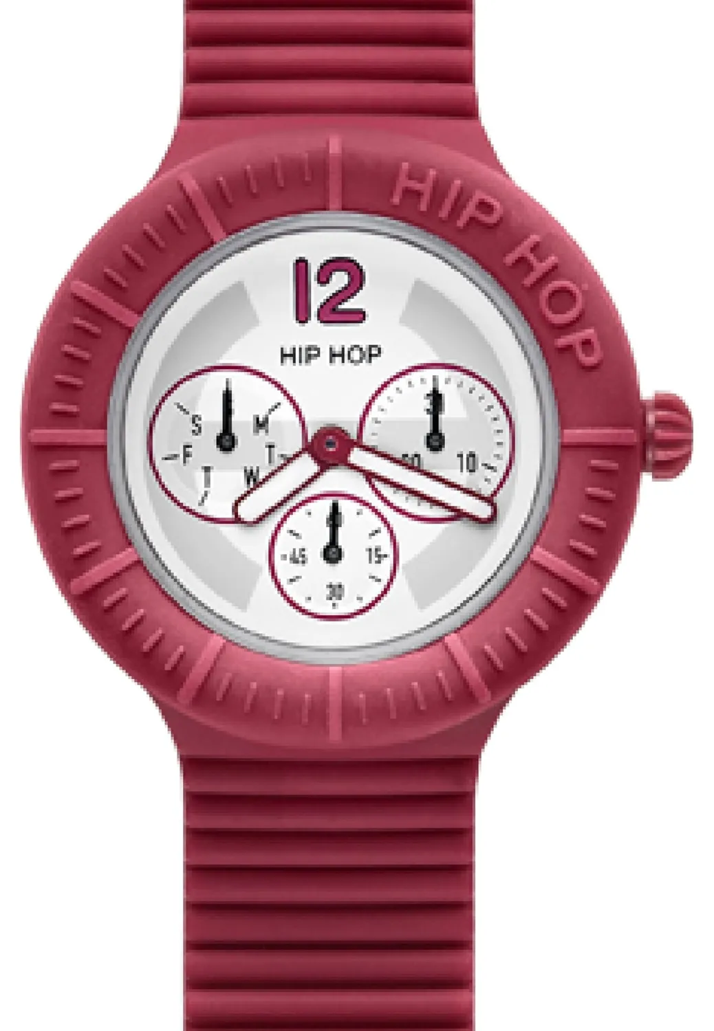 Hip Hop X Man HWU0175 orologio uomo bianco rosso