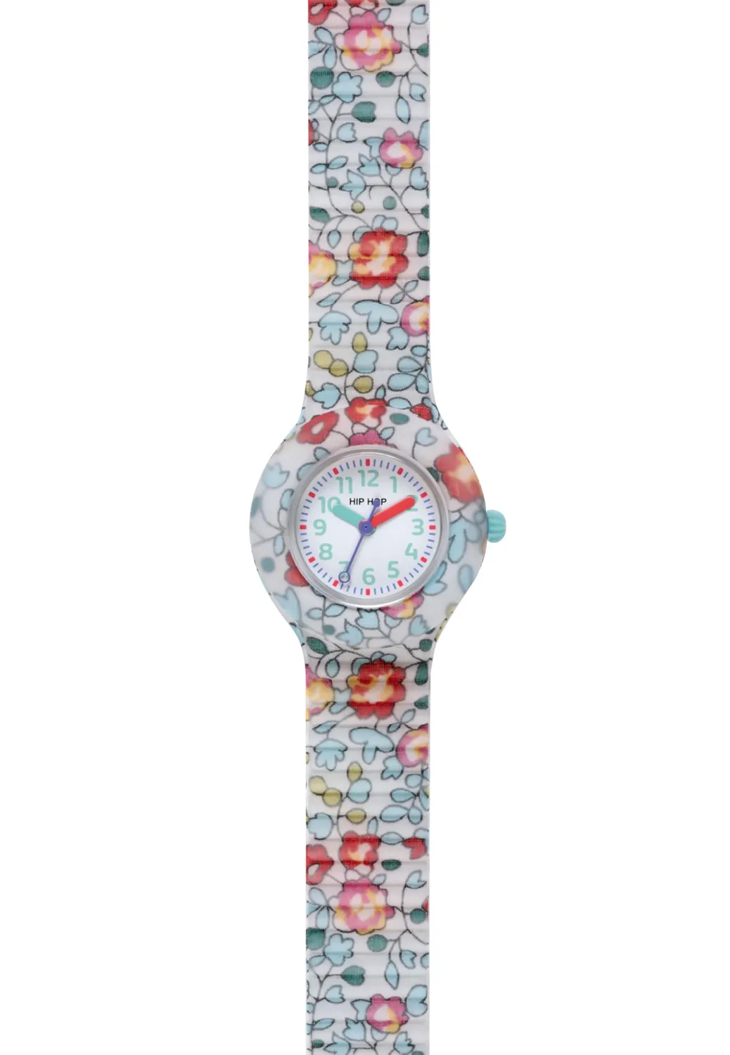 Hip Hop Flower Power orologio bambina verde tessuto 28 mm