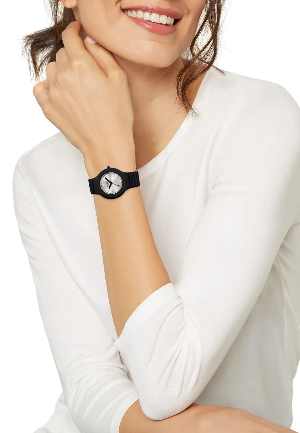 Hip Hop Hero 32 orologio donna bracciale silicone