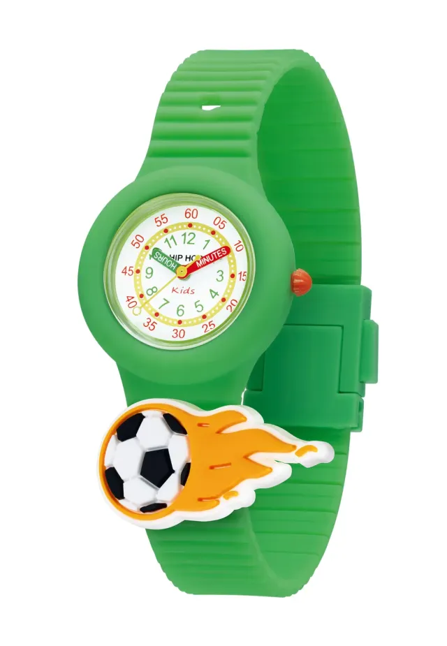 Hip Hop Pintastic HWU1318 orologio bambini verde silicone