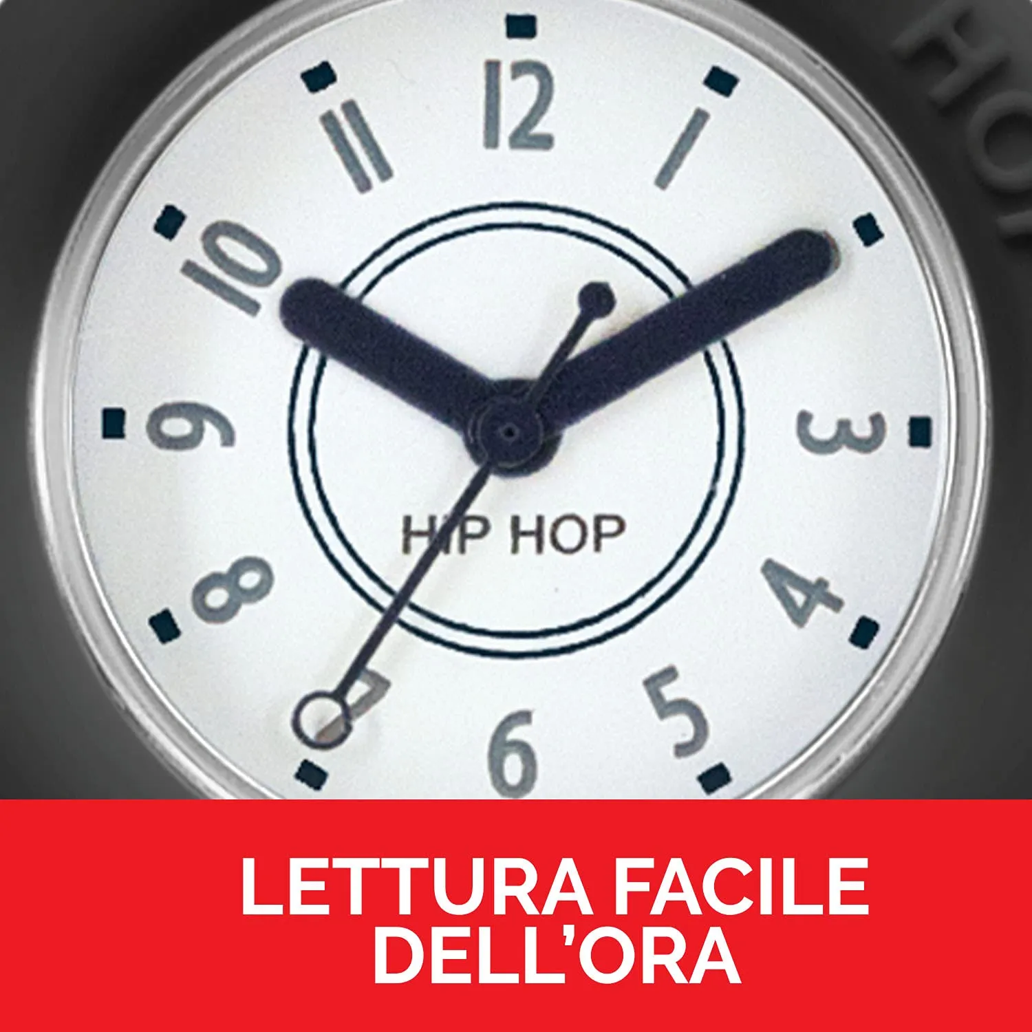 Hip Hop Hero.Dot HWU0636 orologio unisex silicone nero