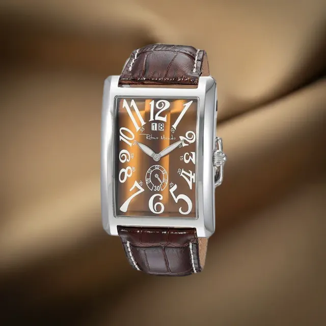 Ritmo Mundo Gran Data 2621-6 Orologio Tiger Eye Pelle