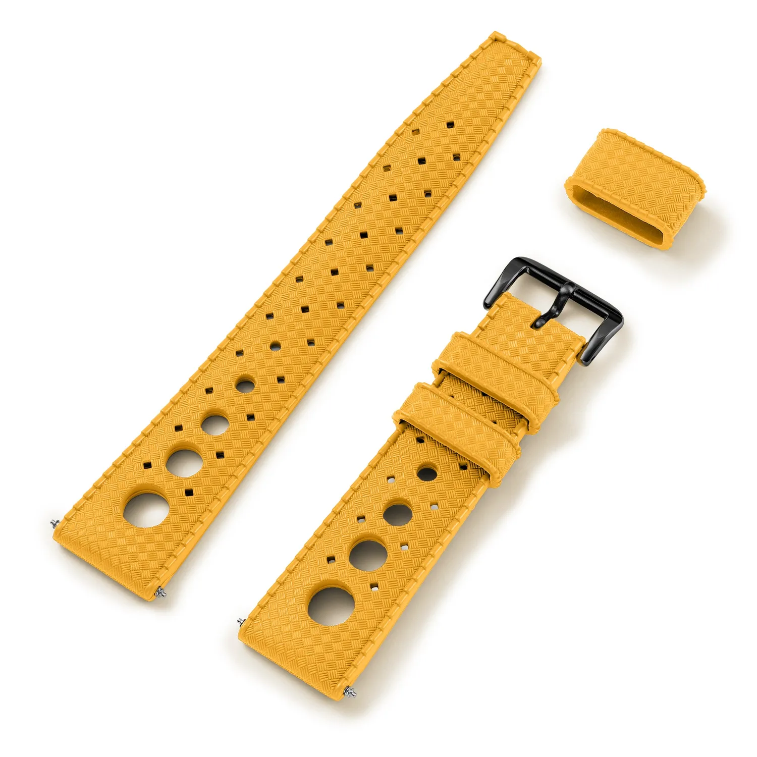 H.G.P. Tropic Rally cinturino giallo 20 mm acciaio