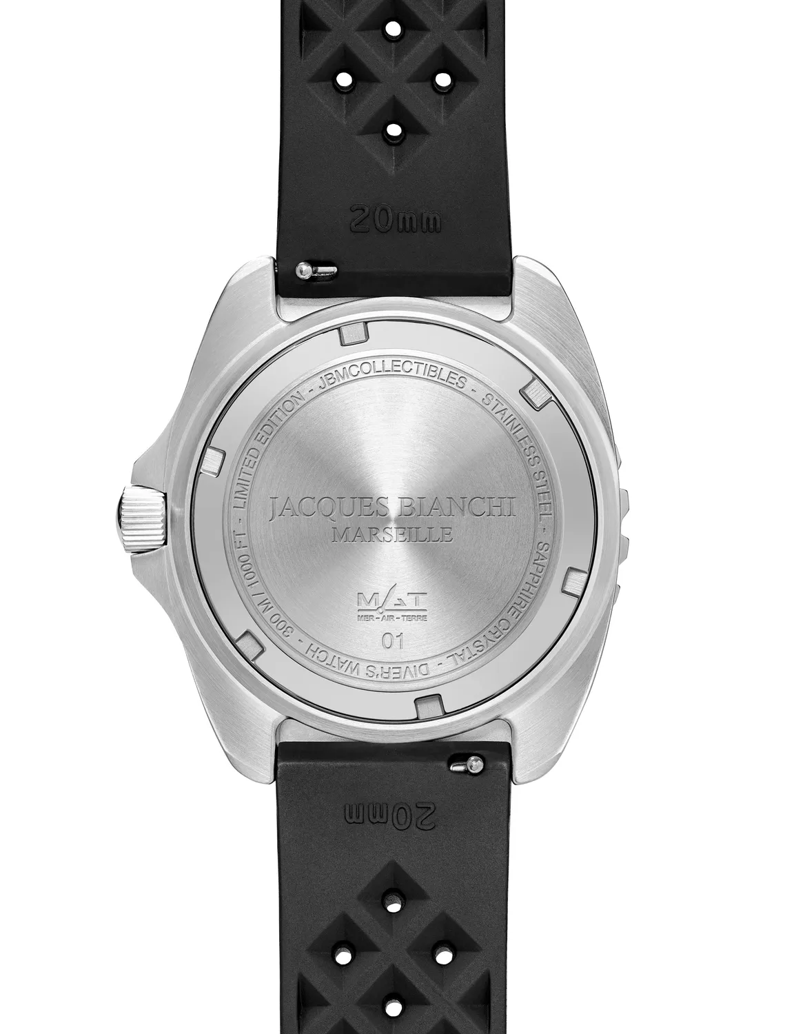 Jacques Bianchi JB300 Noire orologio sub nero PVD