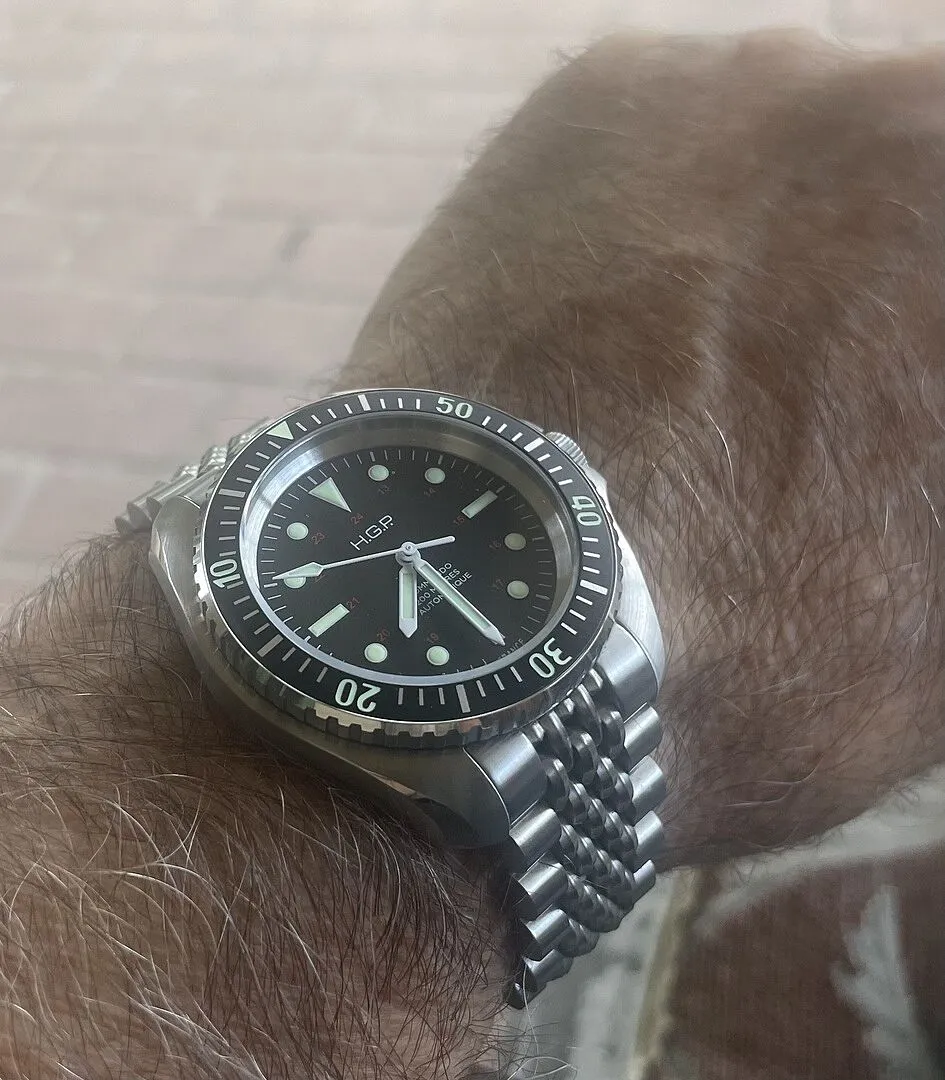 H.G.P. Diver 200M Automatic Commando orologio gomma verde