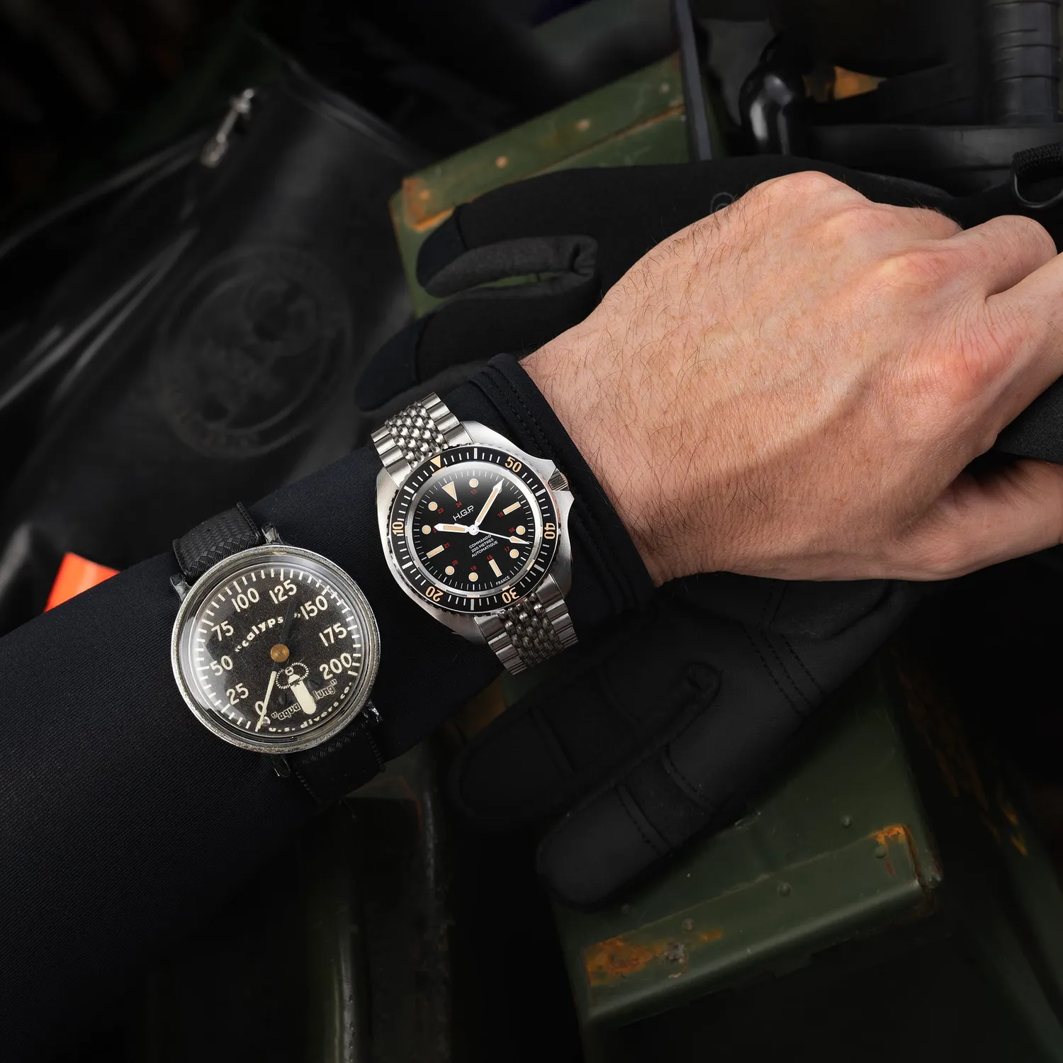 H.G.P. Diver 200M Automatic Commando Orologio Automatico Gomma