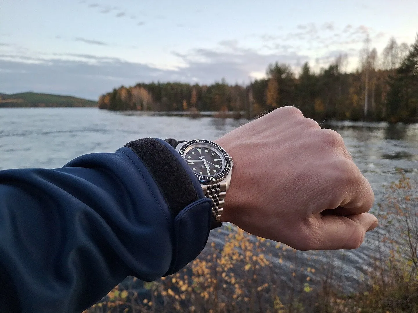 H.G.P. Diver 200M Automatic blu orologio subacqueo gomma blu