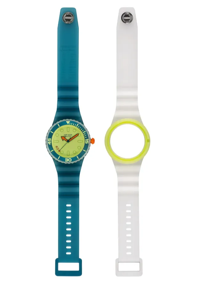 Hip Hop Master 40 orologio uomo 41 mm 2 cinturini silicone