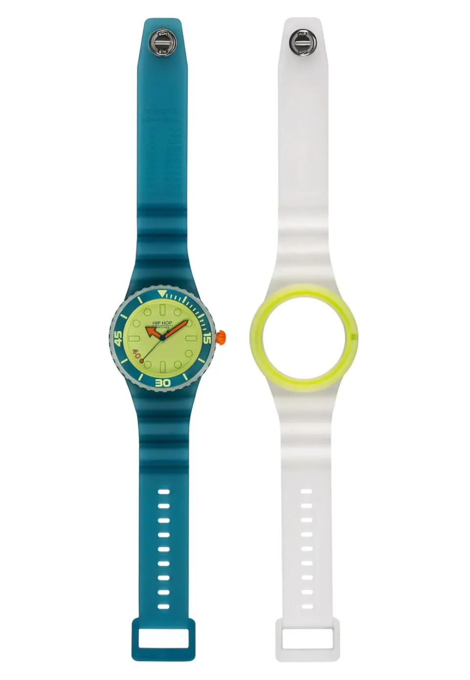 Hip Hop Master 40 orologio uomo 41 mm 2 cinturini silicone