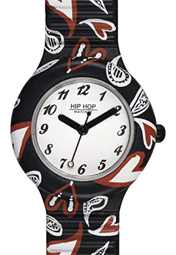 Hip Hop Hero 32 Heart orologio donna nero bianco 32 mm