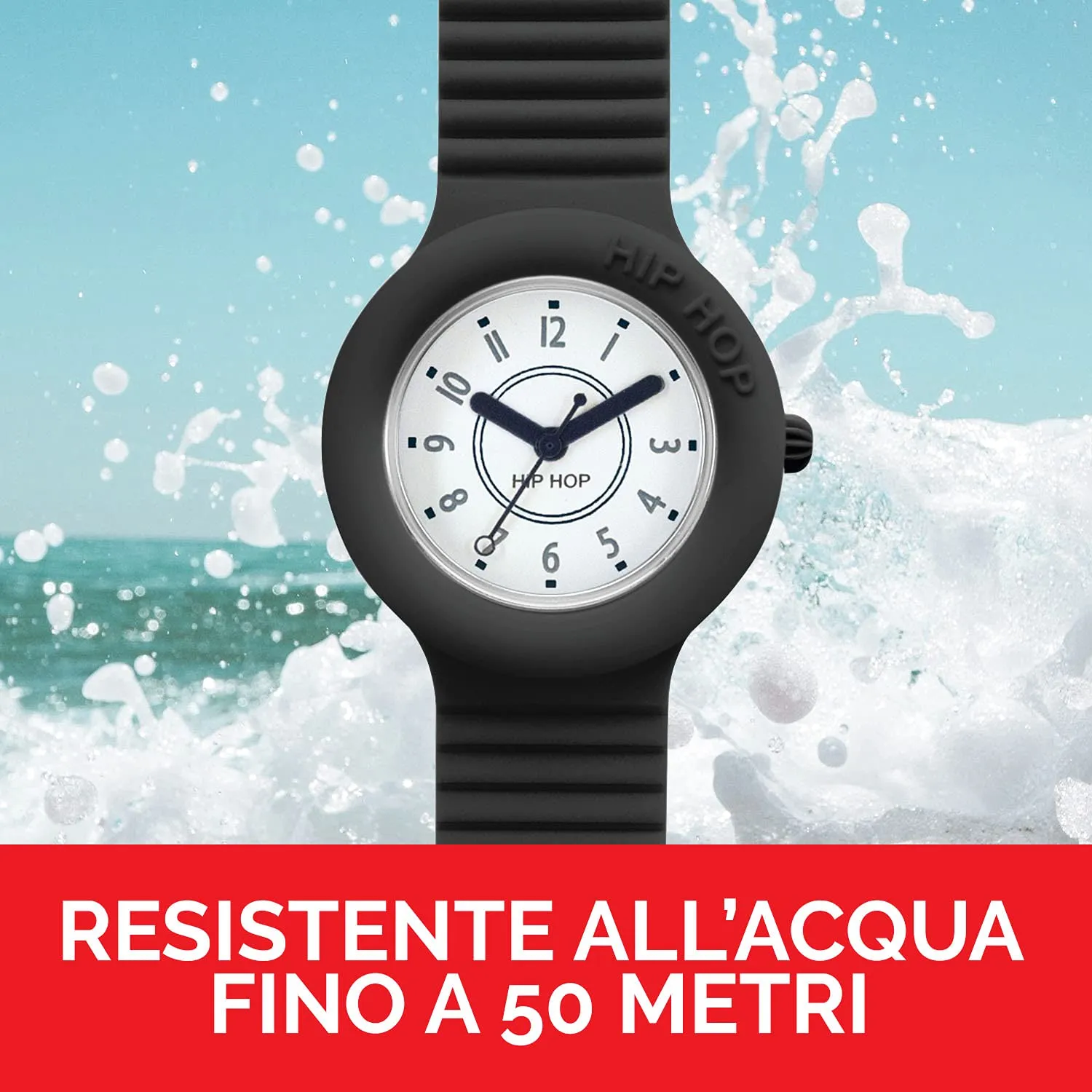 Hip Hop Hero.Dot HWU0636 orologio unisex silicone nero